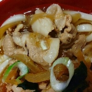 ほっこり温まる　肉うどん　♪